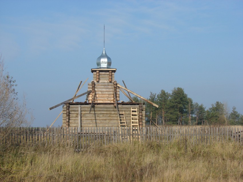 Брянская область, Брасовский район, Крупец. Неизвестная часовня, фотография. общий вид в ландшафте