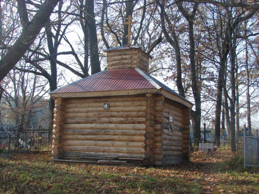 Холмечь. Часовня Казанской иконы Божией Матери. общий вид в ландшафте