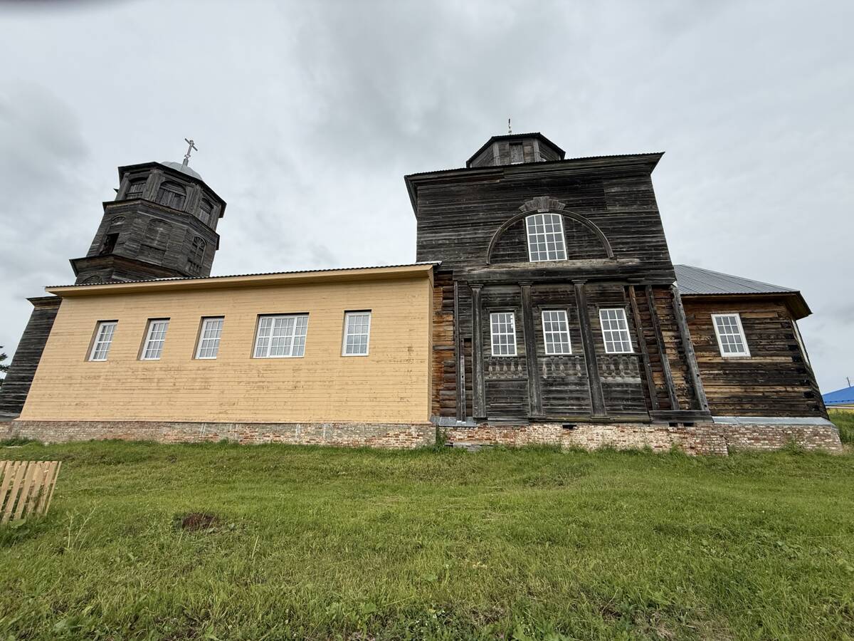 Церковь Николая Чудотворца, Купрос (Коми-Пермяцкий округ, Юсьвинский район, Пермский край). фасады, Вид с юга