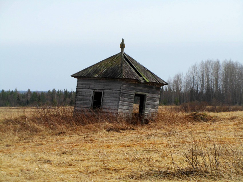 Часовня Бориса и Глеба(?), Кялованга (Онежский район, Архангельская область). фасады, вид с северо-запада