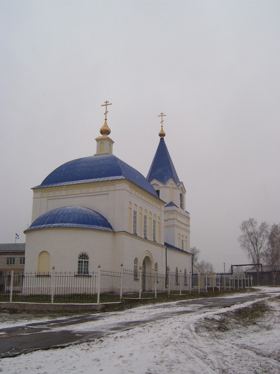Церковь Успения Пресвятой Богородицы, Ново-Ямская слобода (Ельниковский район, Республика Мордовия). общий вид в ландшафте, фотография сделана с северо-востока