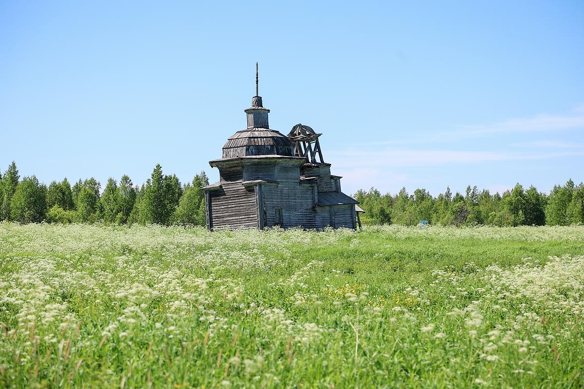 фасады. Часовня Покрова Пресвятой Богородицы, Чёково, урочище (Онежский район, Архангельская область)