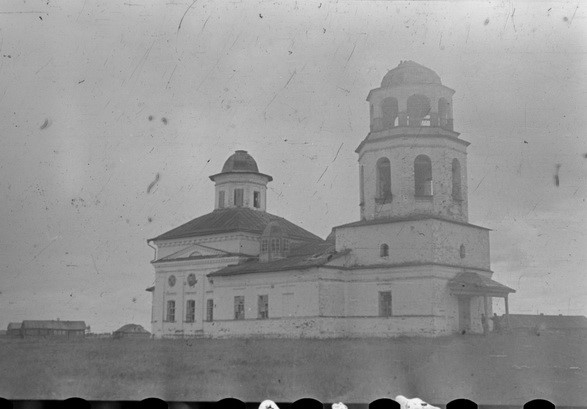 Вонгуда. Церковь Вознесения Господня. архивная фотография, Фото Котовского В. И. 1948 г. из фотоархива Института этнологии и антропологии РАН (№	28722)