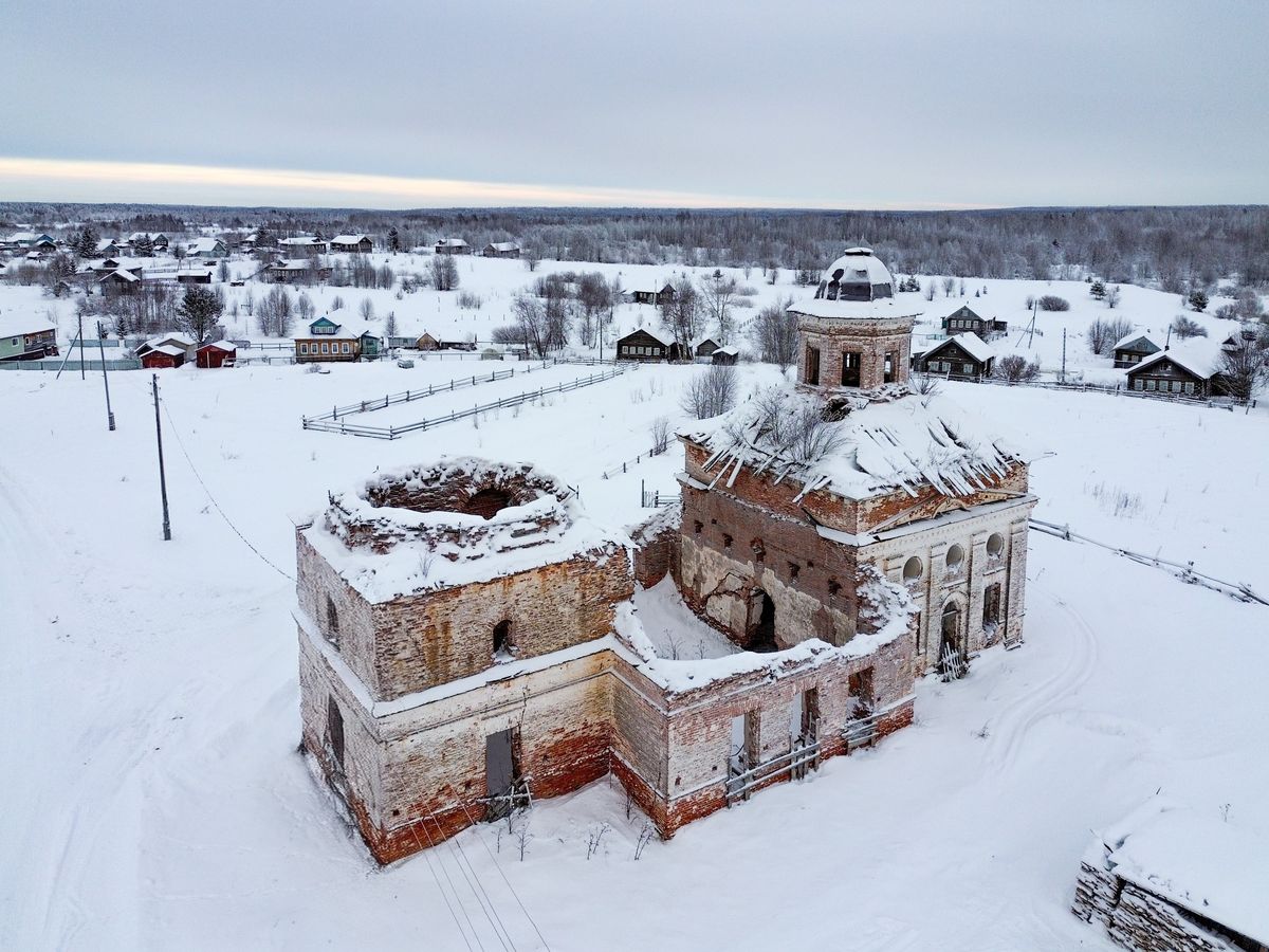 фасады. Церковь Вознесения Господня, Вонгуда (Онежский район, Архангельская область)