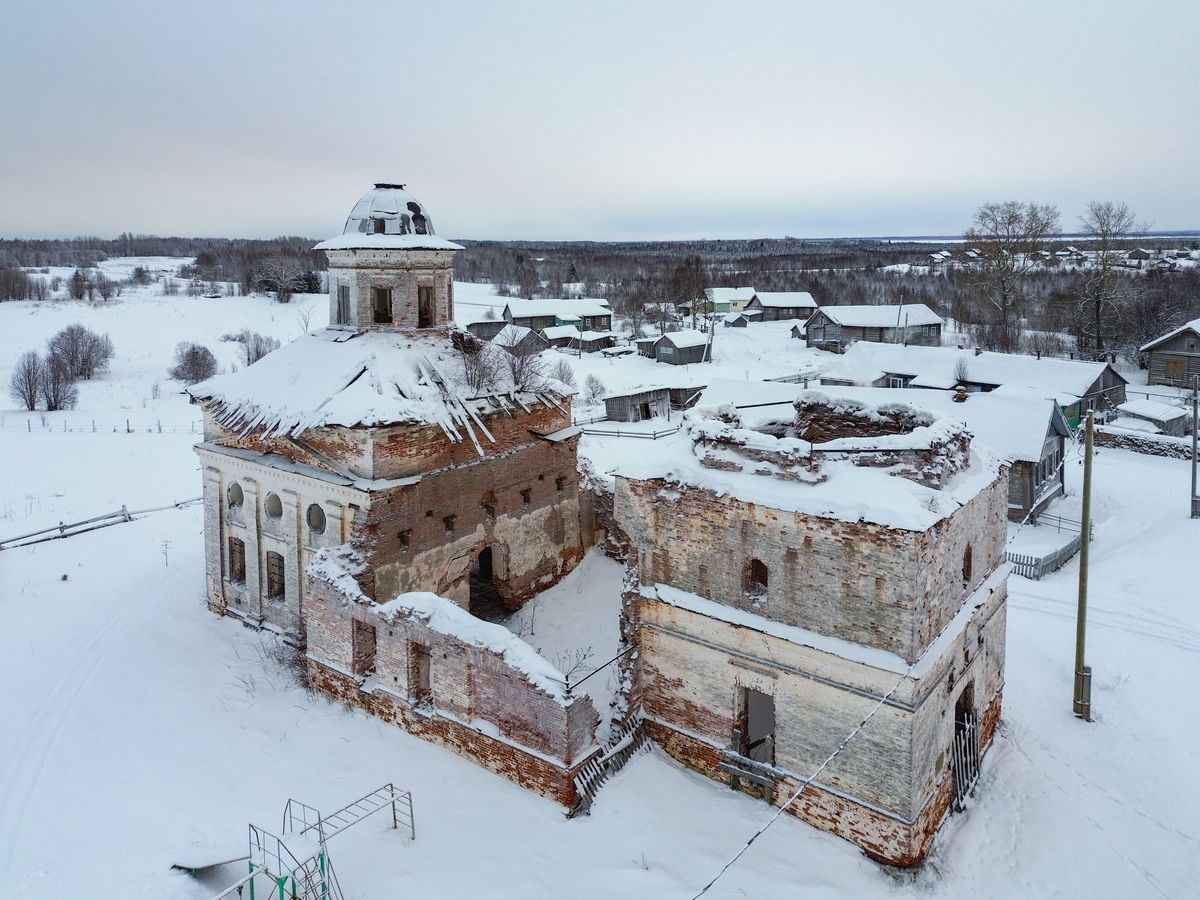 фасады. Церковь Вознесения Господня, Вонгуда (Онежский район, Архангельская область)