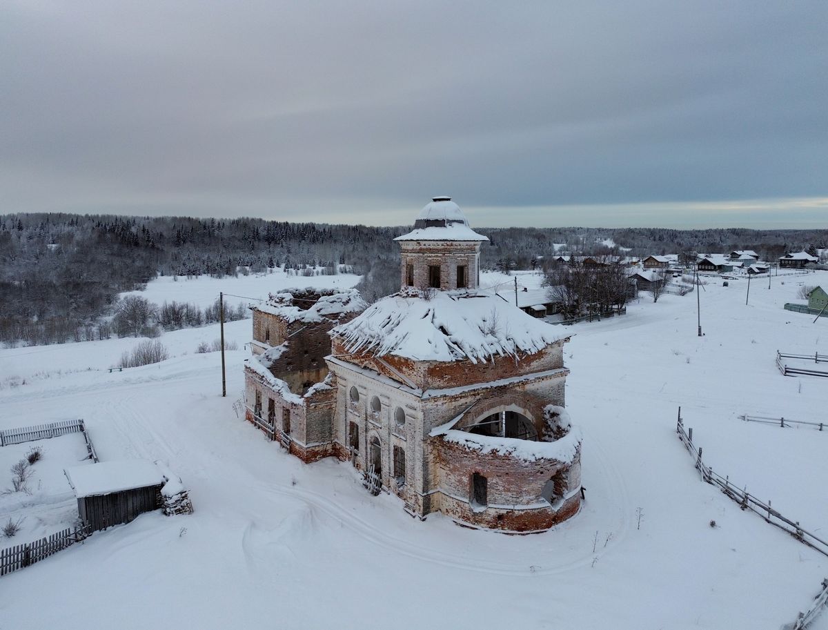 фасады. Церковь Вознесения Господня, Вонгуда (Онежский район, Архангельская область)