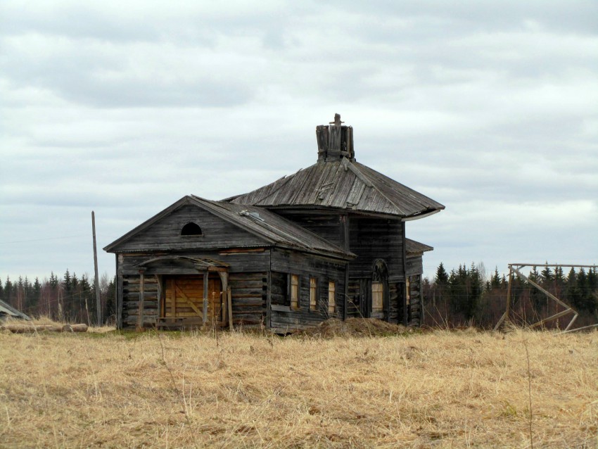 Церковь Михаила Архангела, Пачепельда (Онежский район, Архангельская область). фасады, вид с юго-запада