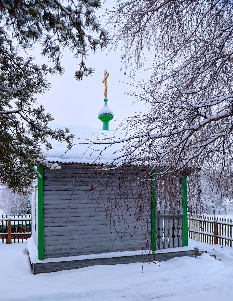 фасады. Часовня Артемия Веркольского, Анциферовский Бор (Онежский район, Архангельская область)