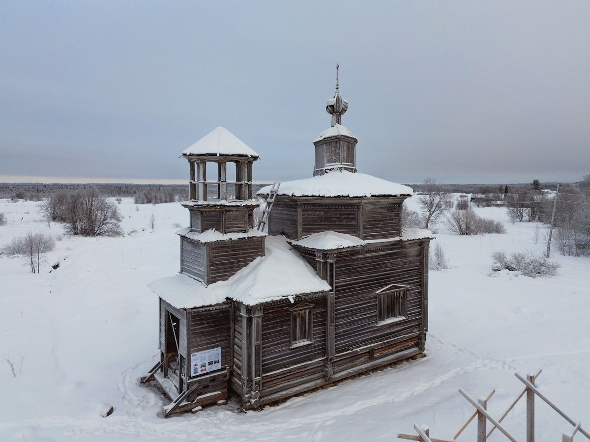 фасады. Часовня Смоленской иконы Божией Матери, Верховье (Верхняя Мудьюга, Митинская, Ряхковская) (Онежский район, Архангельская область)