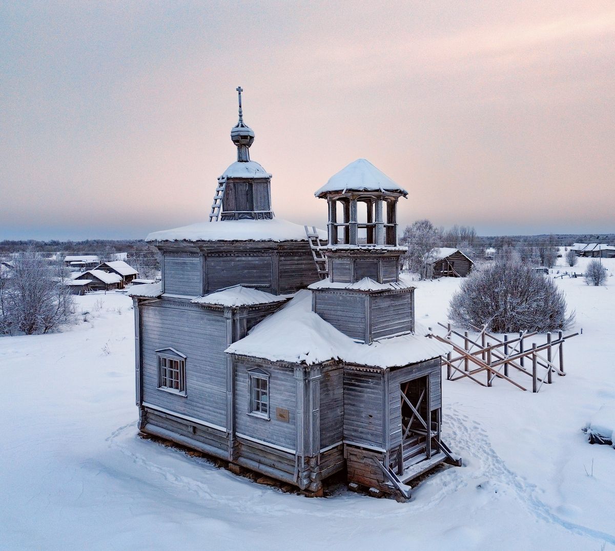 фасады. Часовня Смоленской иконы Божией Матери, Верховье (Верхняя Мудьюга, Митинская, Ряхковская) (Онежский район, Архангельская область)