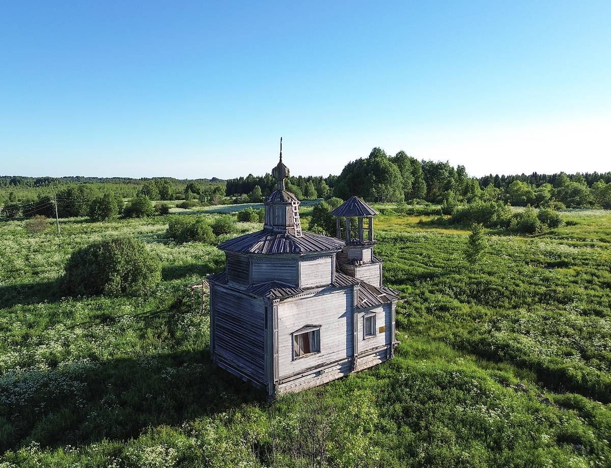 фасады. Часовня Смоленской иконы Божией Матери, Верховье (Верхняя Мудьюга) (Онежский район, Архангельская область)