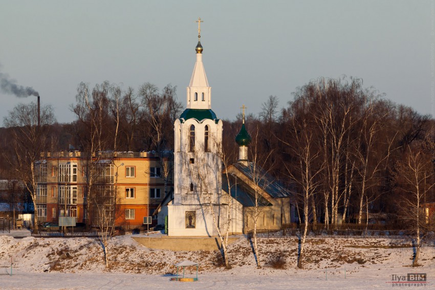 Церковь Зосимы и Савватия Соловецких в Тверицах, Ярославль (Ярославль, город, Ярославская область). общий вид в ландшафте