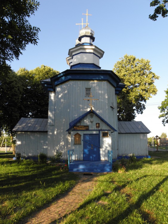 Старая Белица. Церковь Николая Чудотворца. общий вид в ландшафте
