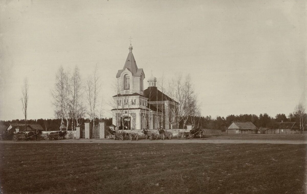 Церковь Покрова Пресвятой Богородицы, Михневичи (Сморгонский район, Беларусь, Гродненская область). архивная фотография, Фото 1914 года из фондов Государственного исторического музея