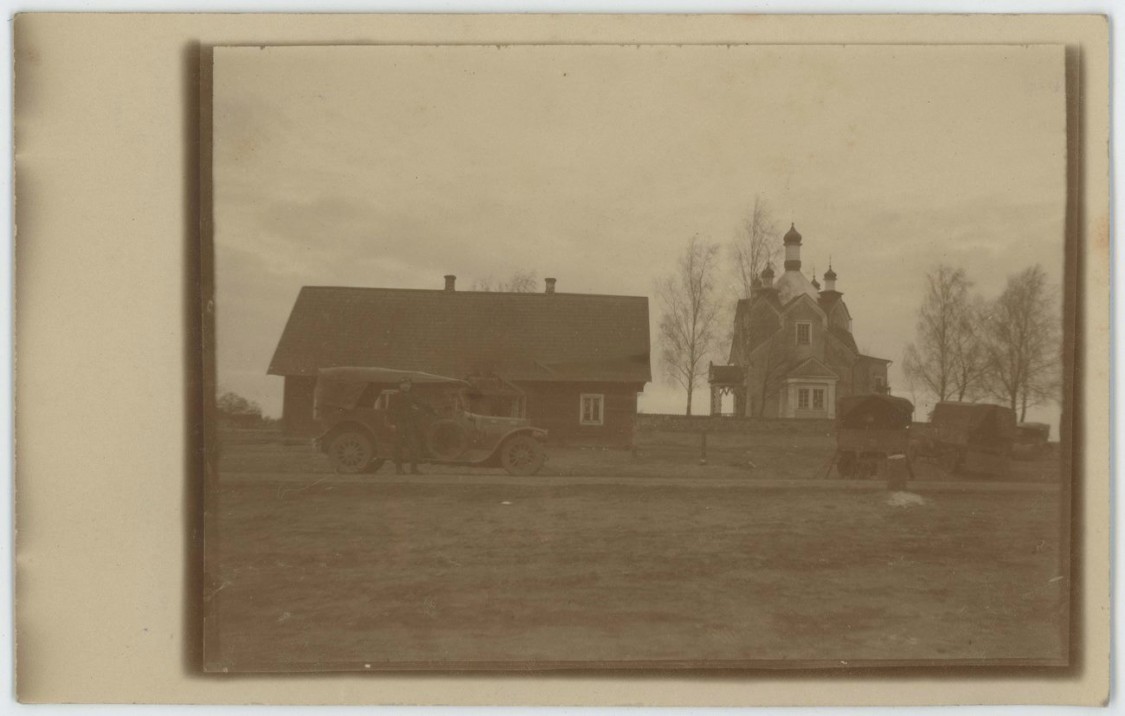 Церковь Анны Праведной, Любищицы (Ивацевичский район, Беларусь, Брестская область). архивная фотография, Тиражная почтовая фотооткрытка 1916 г.
