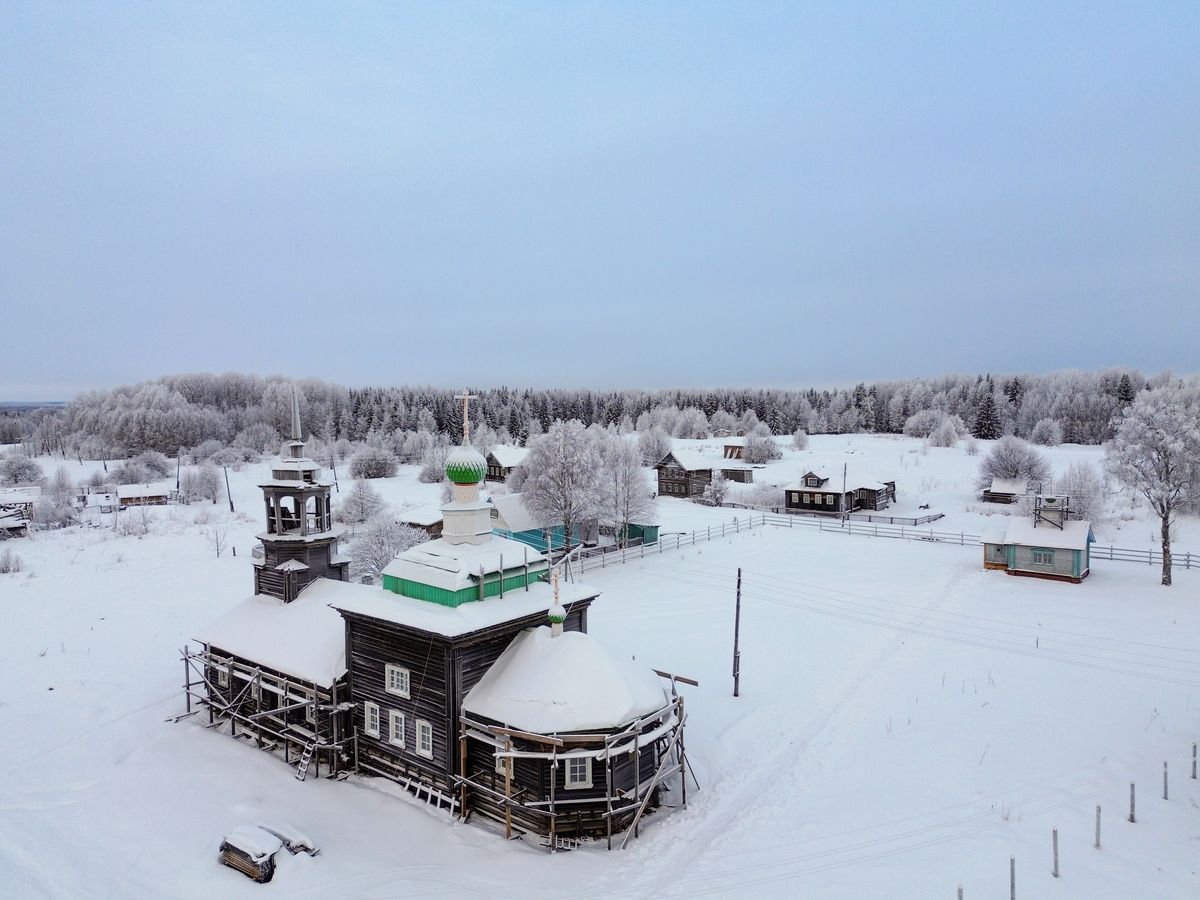 фасады. Кирилло-Сырьинский Успенский монастырь (упраздненный), Сырья (Онежский район, Архангельская область)
