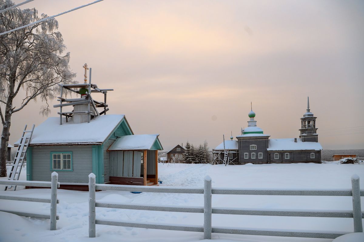 фасады. Кирилло-Сырьинский Успенский монастырь (упраздненный), Сырья (Онежский район, Архангельская область)