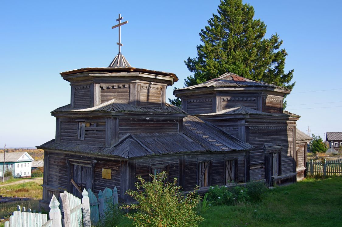 Церковь Георгия Победоносца, Большой Бор (Онежский район, Архангельская область). фасады, вид с юго-запада