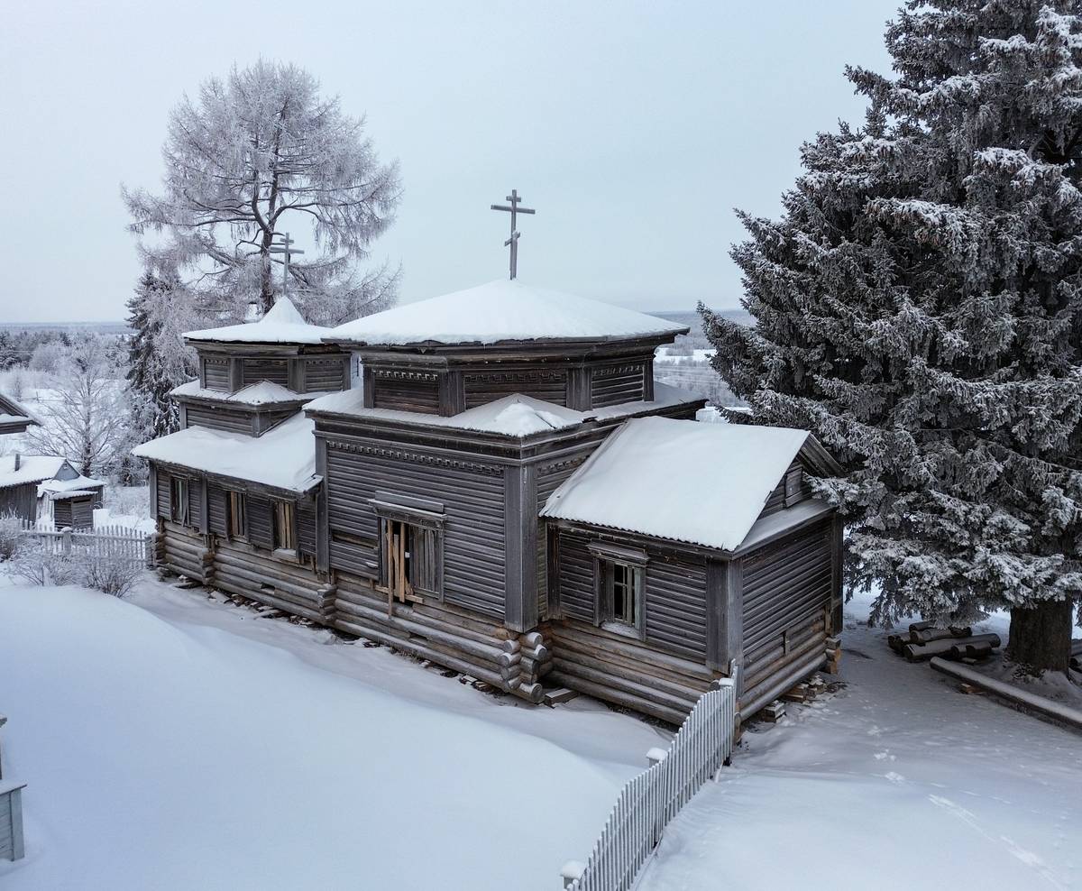 фасады. Церковь Георгия Победоносца, Большой Бор (Онежский район, Архангельская область)