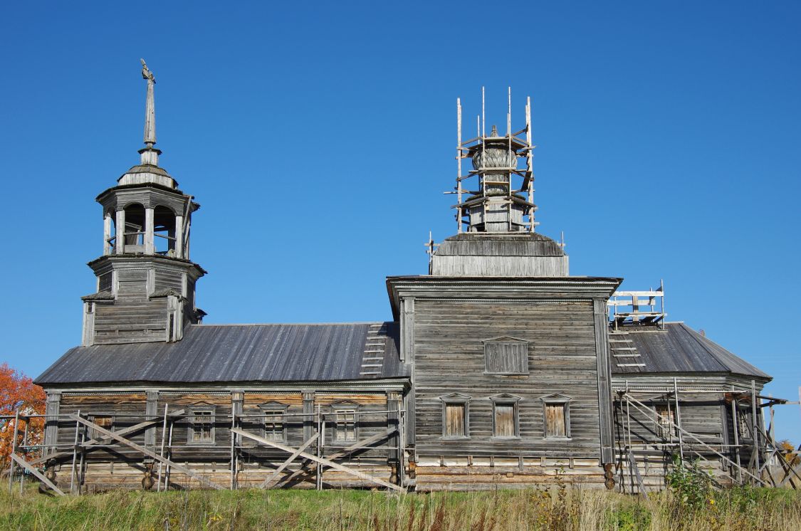 Сырья. Церковь Николая Чудотворца. фасады, вид с юга