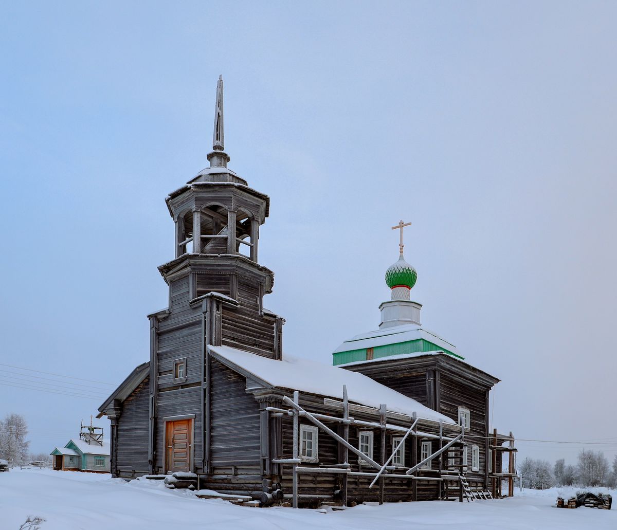 фасады. Церковь Николая Чудотворца, Сырья (Онежский район, Архангельская область)