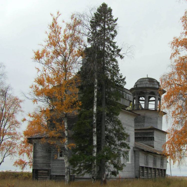 Поле (Есенская). Церковь Богоявления Господня. фасады, вид с северо-востока