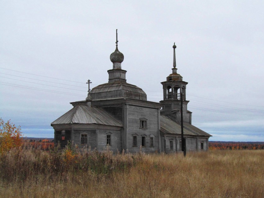 Сырья. Церковь Николая Чудотворца. фасады, вид с северо-востока