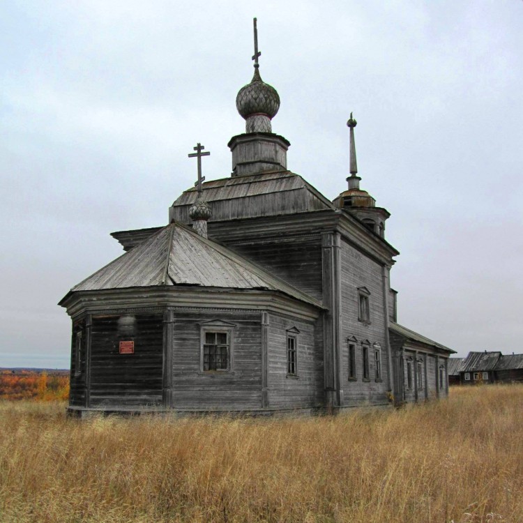 Сырья. Церковь Николая Чудотворца. фасады, вид с востока