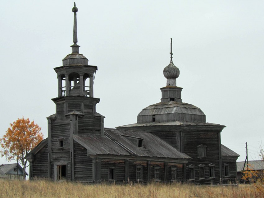 Сырья. Церковь Николая Чудотворца. фасады, вид с юго-запада