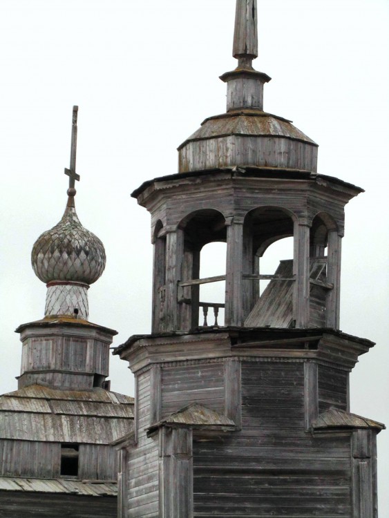 Сырья. Церковь Николая Чудотворца. архитектурные детали, ярус звона колокольни