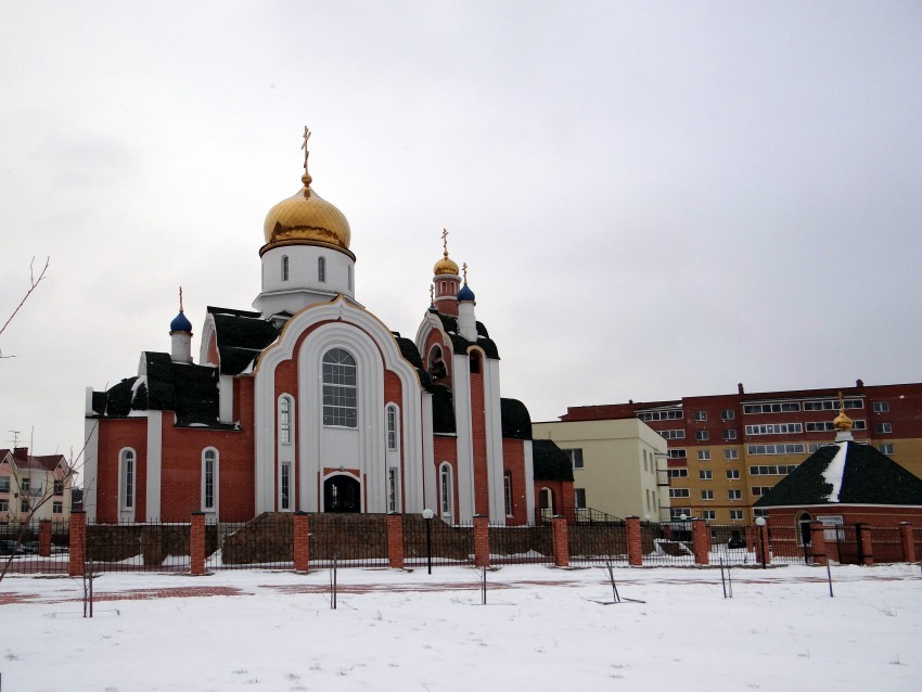 Церковь Владимира равноапостольного в Академическом, Екатеринбург (Екатеринбург (МО город Екатеринбург), Свердловская область). общий вид в ландшафте