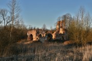 Церковь Сретения Господня, Общий вид с юго-запада<br>, Воробьёво, урочище, Ржевский район и г. Ржев, Тверская область