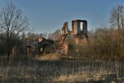 Церковь Сретения Господня, Общий вид с юго-востока<br>, Воробьёво, урочище, Ржевский район и г. Ржев, Тверская область