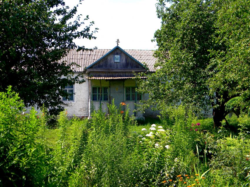 Церковь Покрова Пресвятой Богородицы, Амонь (Хомутовский район, Курская область). общий вид в ландшафте