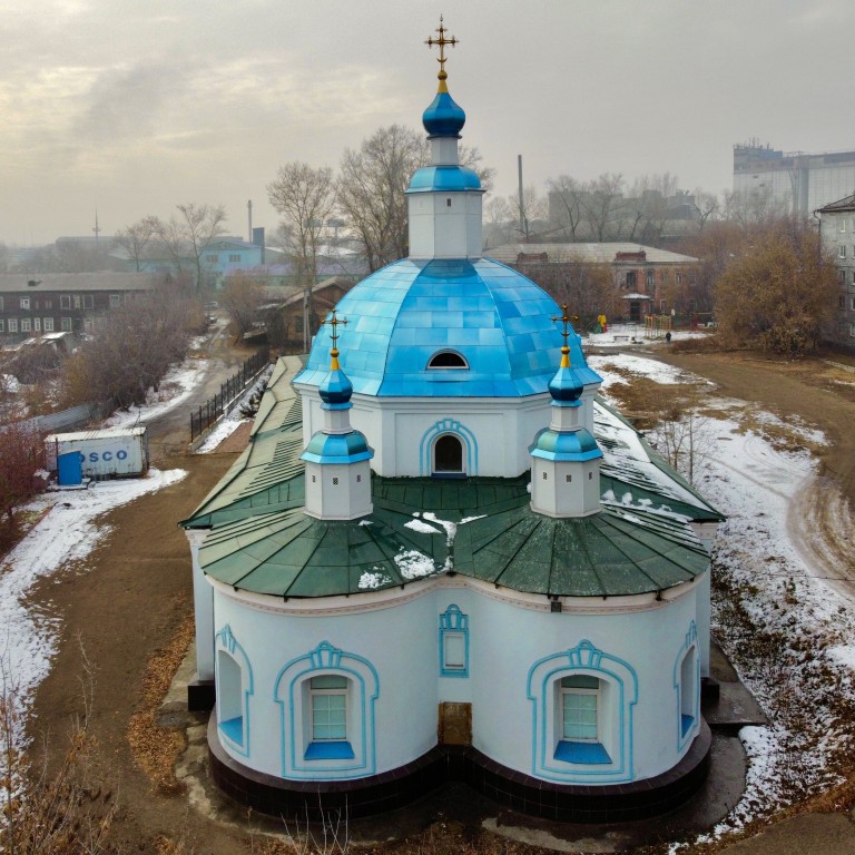 Церковь Успения Пресвятой Богородицы бывшего Вознесенского монастыря, Иркутск (Иркутск, город, Иркутская область). фасады, Вид с востока