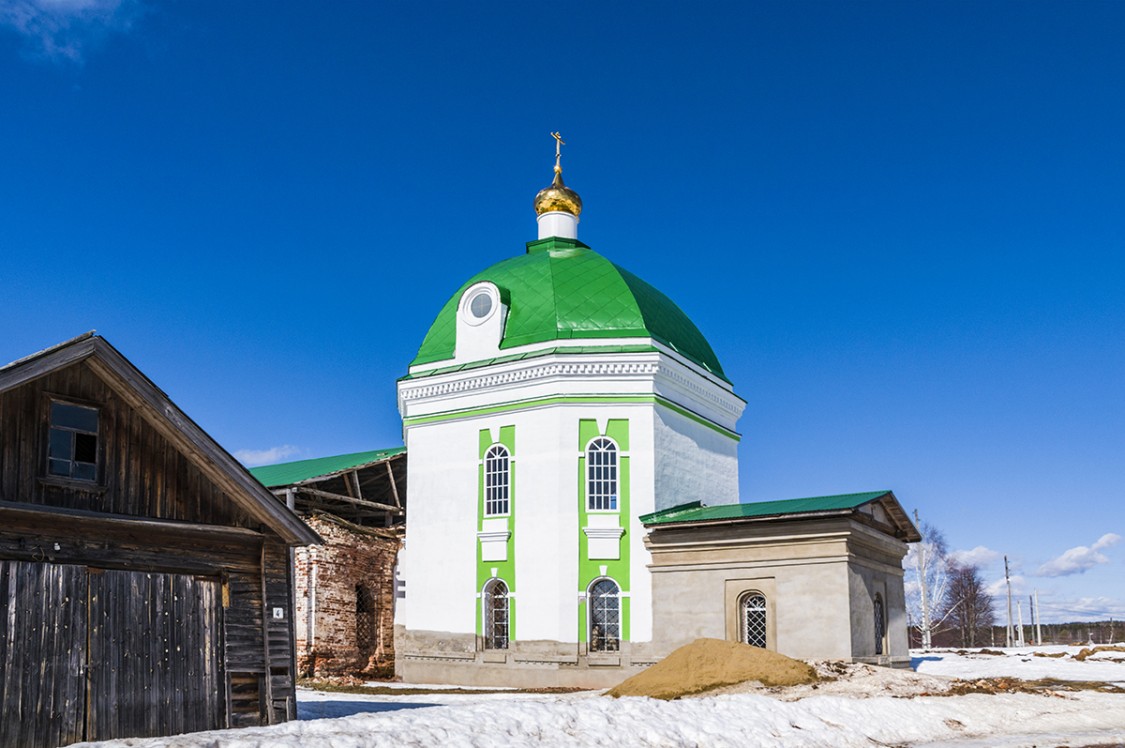 Церковь Троицы Живоначальной, Троица (Белохолуницкий район, Кировская область). фасады, Троицкая церковь