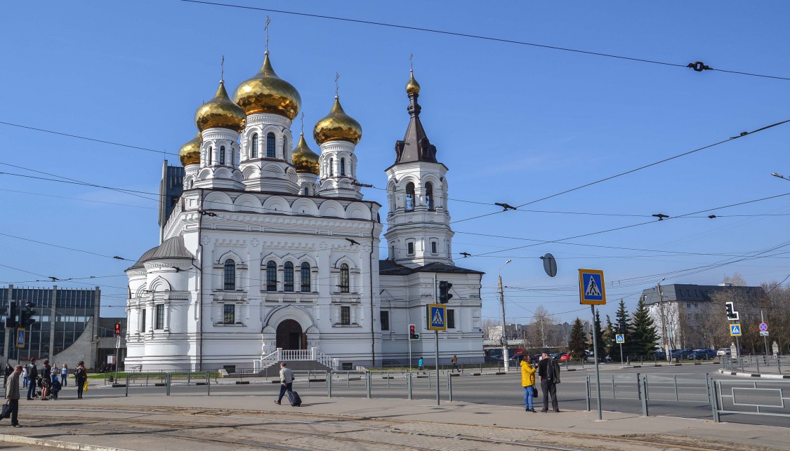 Собор Александра Невского (новый), Тверь (Тверь, город, Тверская область). общий вид в ландшафте