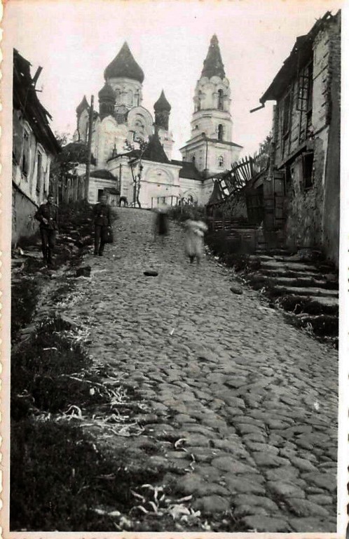 Житомир. Кафедральный собор Воздвижения Креста Господня. архивная фотография, Северный фасад. Фото 1941 г. с аукциона e-bay.de