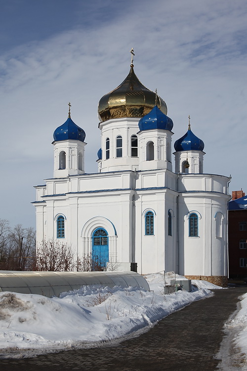 Троицк. Казанско-Богородицкий женский монастырь. Церковь Спаса Преображения. фасады