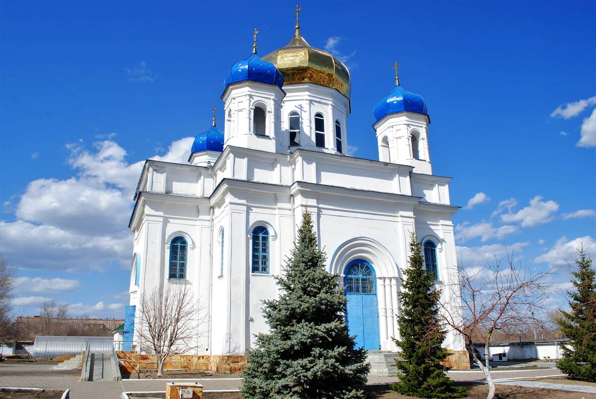 Казанско-Богородицкий женский монастырь. Церковь Преображения Господня, Троицк (Троицкий район и г. Троицк, Челябинская область). фасады