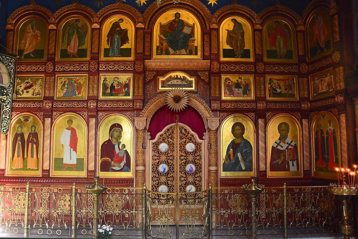 Иконостас южного придела., интерьер и убранство. Церковь "Взыскание погибших" иконы Божий Матери, Чебоксары (Чебоксары, город, Республика Чувашия)
