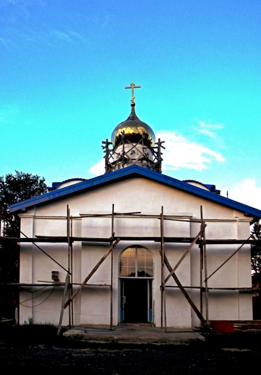 Церковь Флора и Лавра, Хомутовка (Хомутовский район, Курская область). общий вид в ландшафте