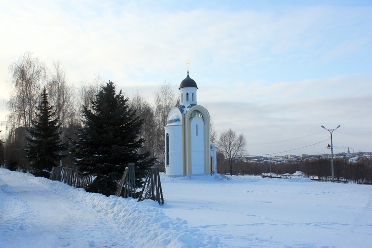 Церковь Иоанна Воина, Чебоксары (Чебоксары, город, Республика Чувашия). общий вид в ландшафте