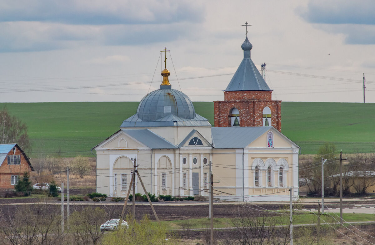 Церковь Николая Чудотворца, Орловка (Киреевский район, Тульская область). фасады, Вид с северо-востока