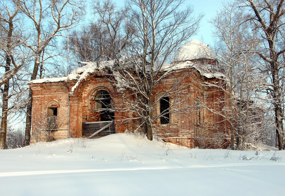 Караванное. Церковь Николая Чудотворца. фасады, Вид с юго-запада.