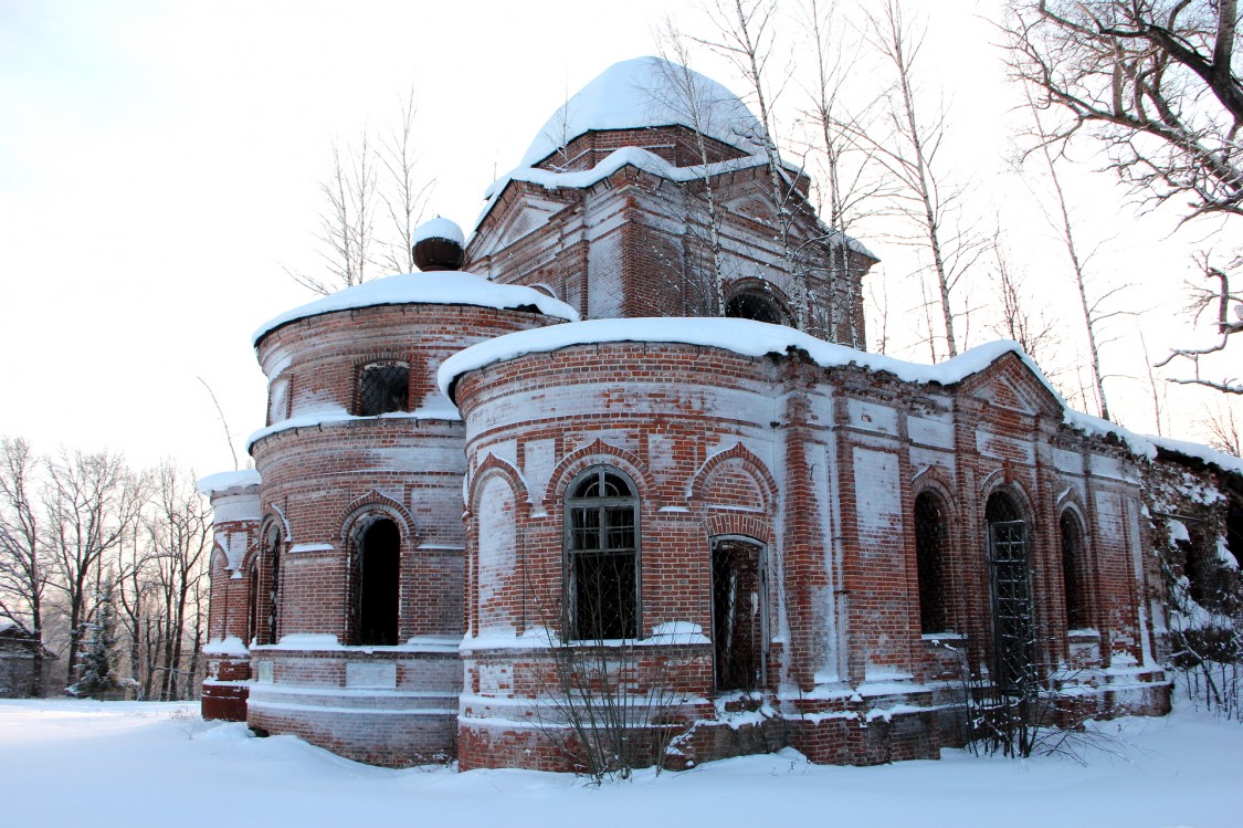 Караванное. Церковь Николая Чудотворца. фасады, Вид с северо-востока.