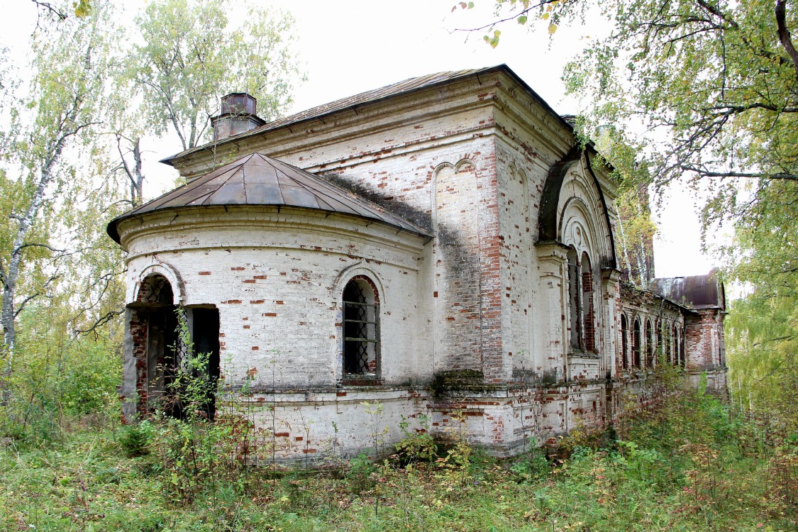 Чигирень, урочище. Церковь Воздвижения Креста Господня. фасады, Вид с северо-востока.