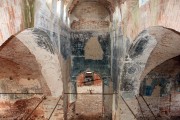 Церковь Спаса Всемилостивого, Вид с хоров на трапезную и вход в холодный храм<br>, Иж, Пижанский район, Кировская область