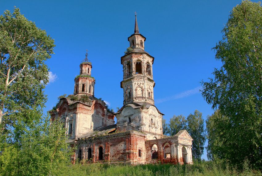 Верхкумёны, урочище. Церковь Владимирской иконы Божией Матери. фасады