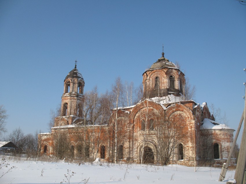 Лутошкино. Церковь Вознесения Господня. фасады